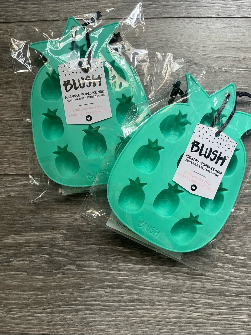 NEW Blush Silicone Pineapple Ice Molds Tiki Party Summer Hosting Gift House